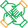 Icono de manos unidas