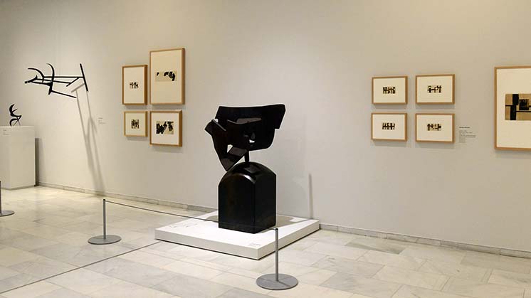 The works by Jorge Oteiza and Eduardo Chillida will be on display at the San Telmo Museum (San Sebastián) from 8 April, following their visit to Valencia. Photograph courtesy of the Bancaja Foundation.