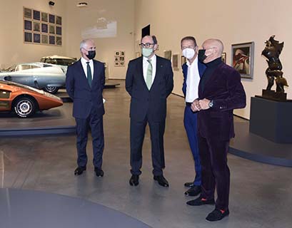 Ignacio Galán participou da abertura da exposição 'Motion. Autos, Art, Architecture' no Museu Guggenheim de Bilbau.