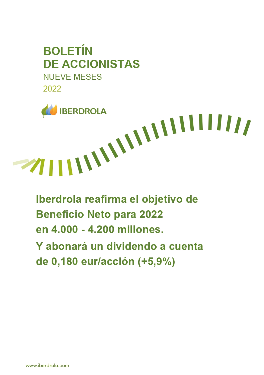 Boletín accionistas nueve meses 2022