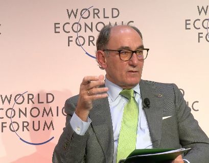 Ignacio Sánchez Galán, chairman of Iberdrola, at the World Economic Forum