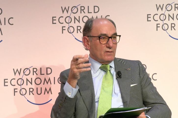 Ignacio Sánchez Galán, chairman of Iberdrola, at the World Economic Forum
