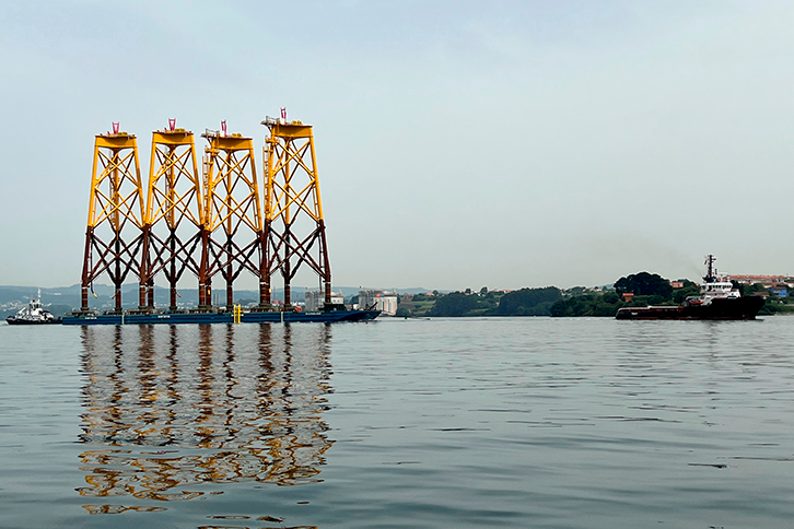 The start of the relocation of the first four structures