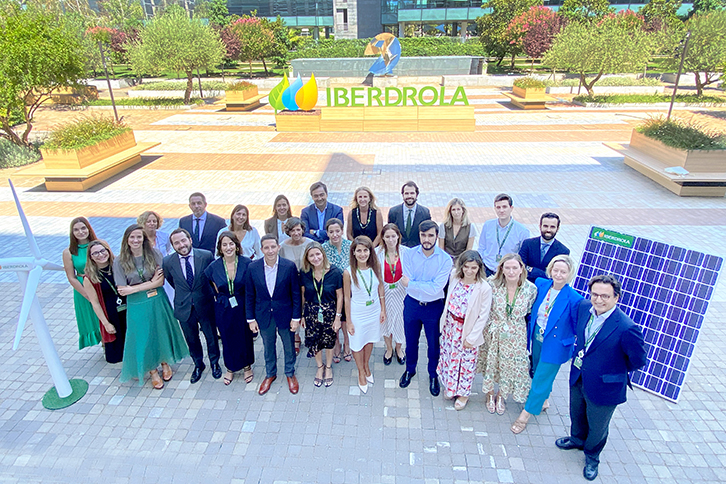 Lawyers from Iberdrola's legal team at the company's offices in Madrid.