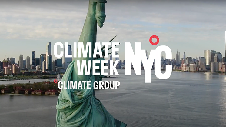 Climate Week in New York will be held from September 19 to 25.