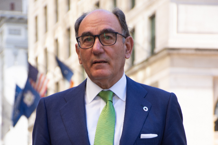 Ignacio Sánchez Galán, presidente da Iberdrola, em Nova York