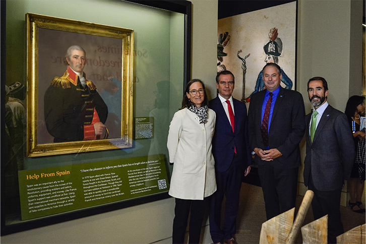 Presentación del cuadro en la exposición del museo