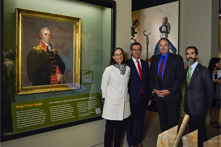 El museo de la revolución americana reconoce la contribución de España a la independencia de Estados Unidos