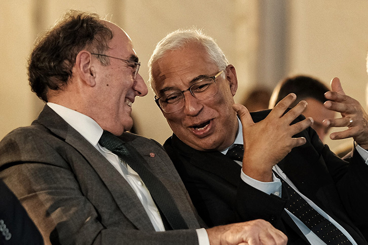 Ignacio Galán, presidente de Iberdrola, durante encuentro con el primer ministro de Portugal, António Costa
