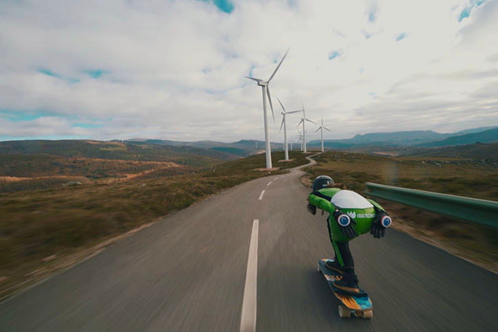 The La Magdalena wind farm has a slope that at some points is up to 20 % steep.