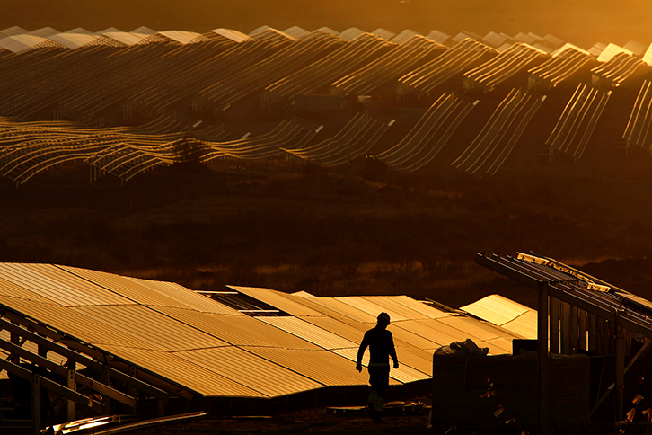Imagem da usina fotovoltaica Nuñez de Balboa, em Badajoz