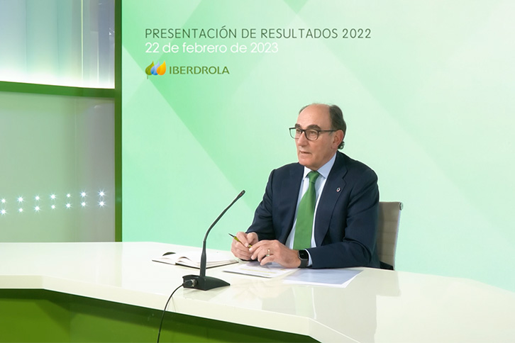 Os resultados 2022 em três chaves - Ignacio Sánchez Galán, Presidente Executivo da Iberdrola