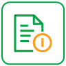 Icon of a document with a check
