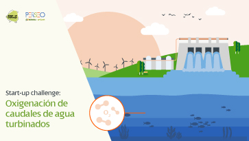 Oxigenación de caudales de agua turbinados