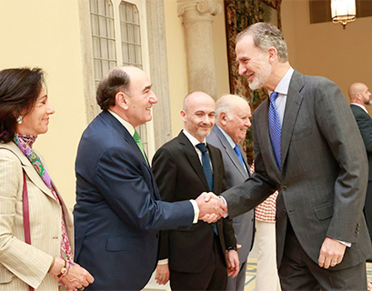 Iberdrola's Executive Chairman, Ignacio Galán, together with H.M. the King of Spain.