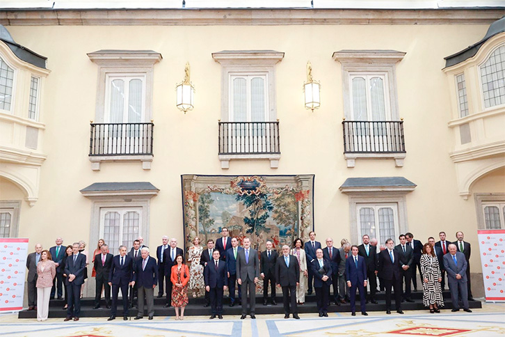 Reunión del Patronato del Real Instituto Elcano, presidida por S.M. el Rey de España.