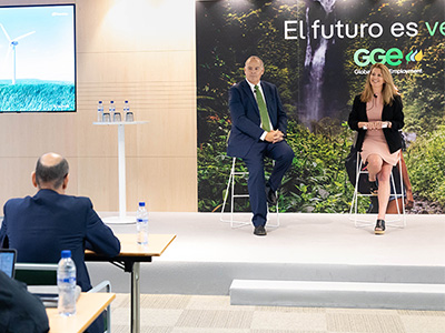 Mario Ruiz Tagle en la presentación de Global Green Employement.