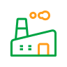Icon of a factory