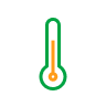 Ícone de um termômetro.