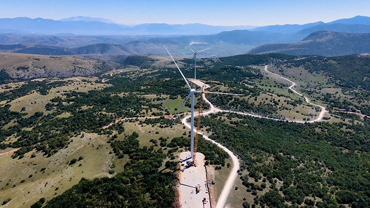 Puesta en marcha del parque eólico Askio II en Grecia