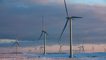 Whitley Wind Farm in Scotland