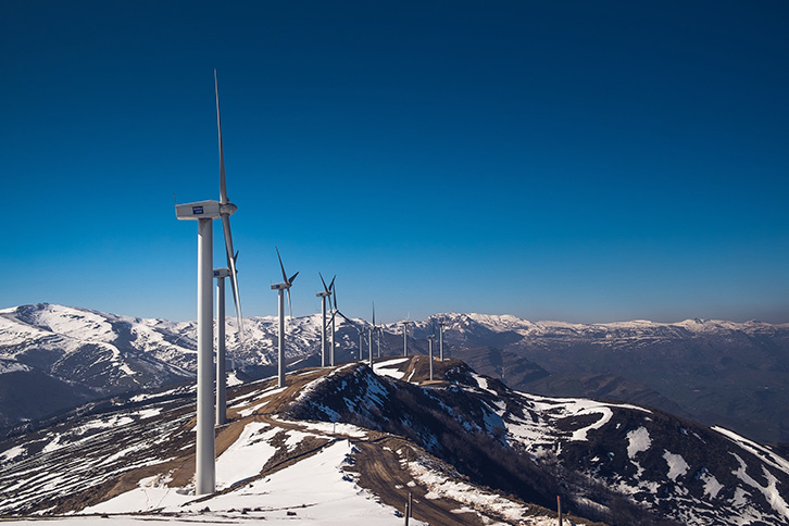 Cañoneras onshore wind farm in Cantabria.