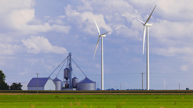 Blue Creek onshore wind farm.