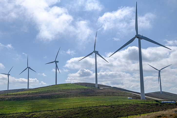 Image of a wind farm