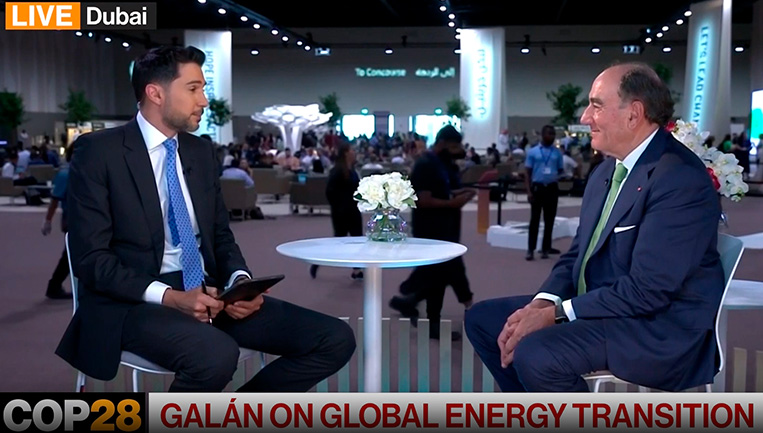 Ignacio Sánchez Galán, Executive Chairman of Iberdrola, on Bloomberg.