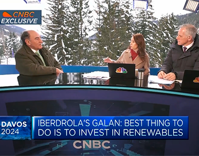 Entrevista a Ignacio Galán, presidente de Iberdrola, en la cadena estadounidense CNBC