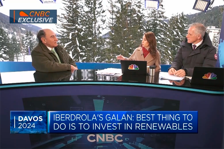 Entrevista com Ignacio Galán, presidente executivo da Iberdrola, na rede americana CNBC