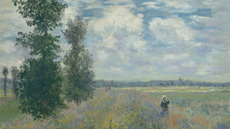 'The Poppy Field near Argenteuil', by Claude Monet, 1875.