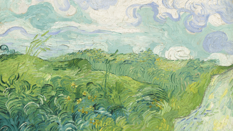 'Campos de trigo verdes, Auvers', de Vincent van Gogh (1890).