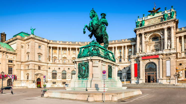 The Hofburg Palace in Vienna (Austria).