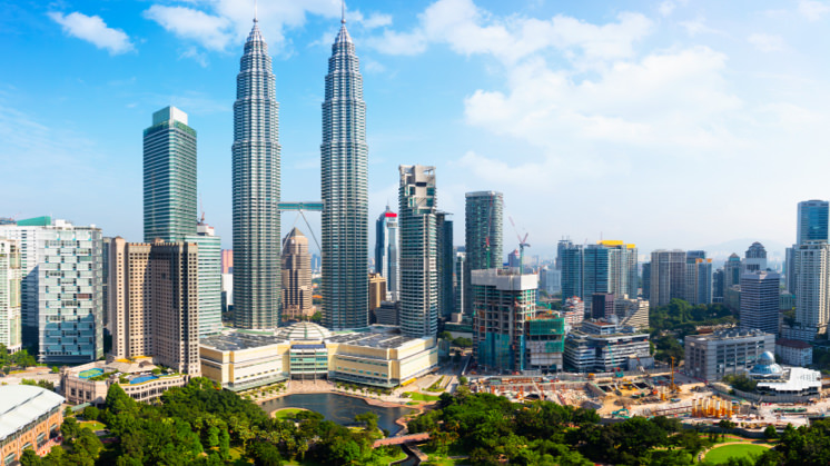 Kuala Lumpur (Malásia) é uma cidade climaticamente inteligente e faz parte da rede C40.