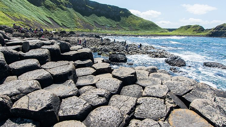 Calzada del Gigante (Irlanda), un impresionante paisaje de origen volcánico.