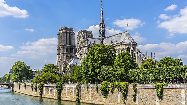 A Catedral de Notre-Dame (Paris, na França)