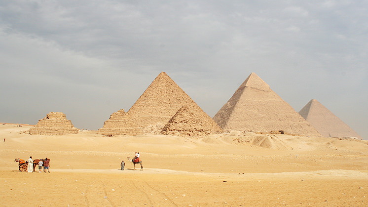 Las pirámides de Giza (Egipto).