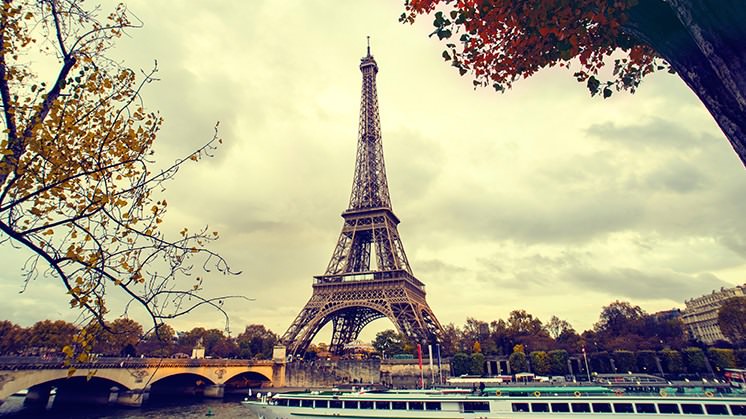 The Eiffel Tower (France), the symbol of the country and its capital.