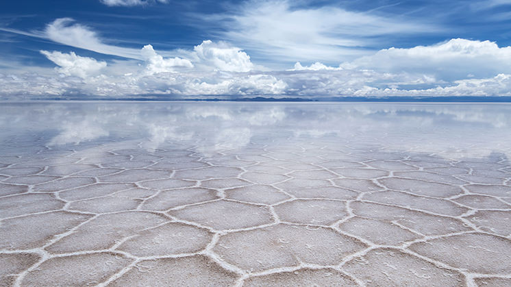 The Salar de Uyuni (Bolivia).