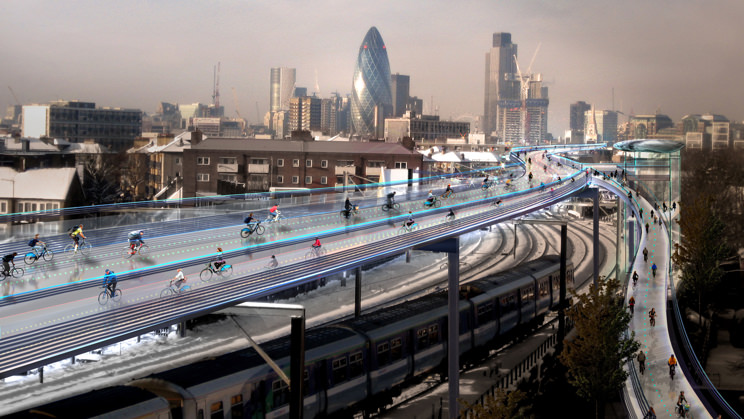 The new cycle lanes of the future are environmentally sustainable.