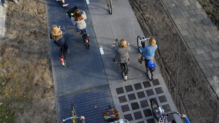 SolaRoad is the world's first cycle lane with solar panels.