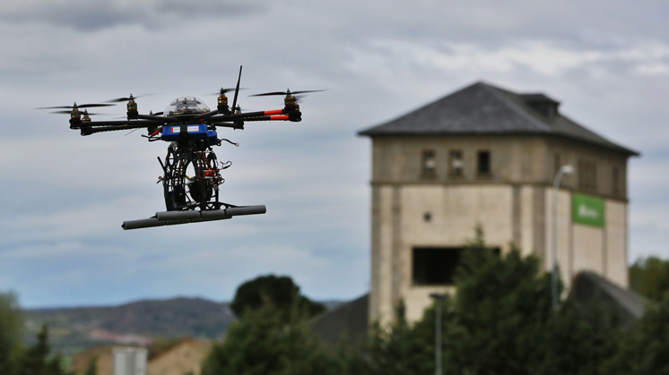 Drone of Iberdrola's Data Gathering II project, used to inspect substations, transformers and power lines.