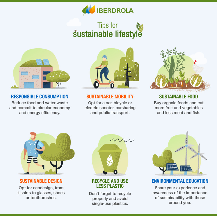 Infographic on Sustainable Lifestyle