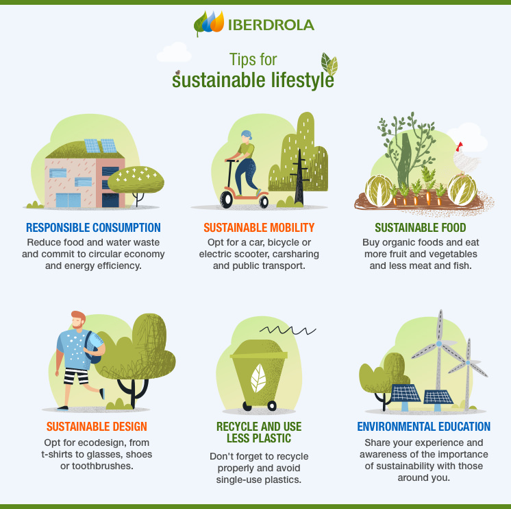 Infographic Sustainable Lifestyle