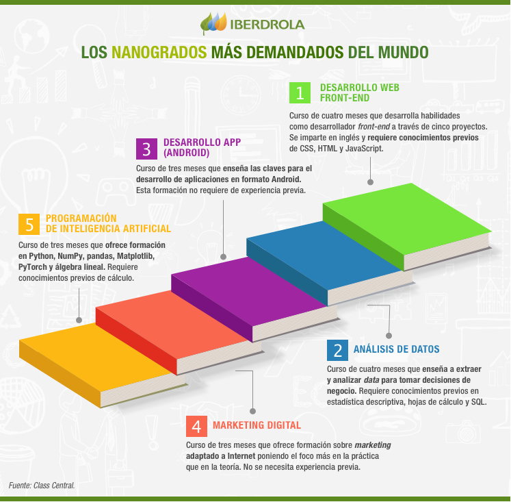 Los nanogrados más demandados del mundo.