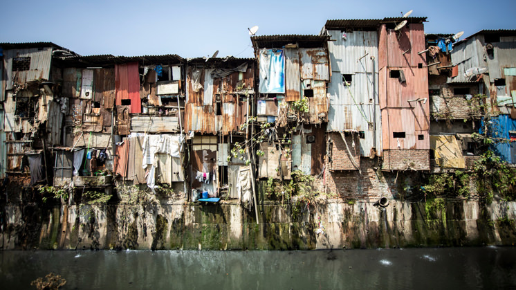 Slum de Dhavari (Bombay, India).