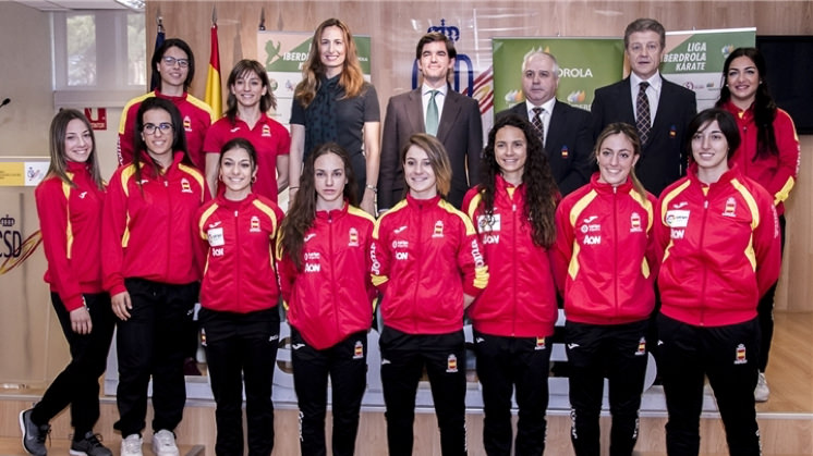 Presentation of the sponsorship agreement between Iberdrola and the Royal Spanish Karate Federation.