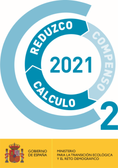 Logo. reduzco, compenso, calculo. 2021.