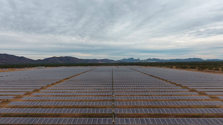 Planta fotovoltaica de Hermosillo en el estado de Sonora (México).